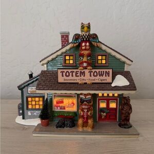 Department 56 Original Snow Village Totem Town Souvenir Shop 55053 Vintage 2000